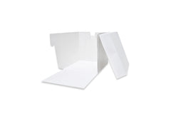 White SQUARE Cake BOXES - 8x8x5 - PACKS OF 5 - Perfect for transporting your creations!