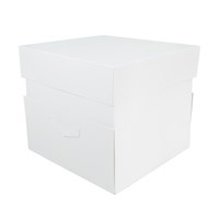 Standard White Cake Boxes & Lids - 8 inches