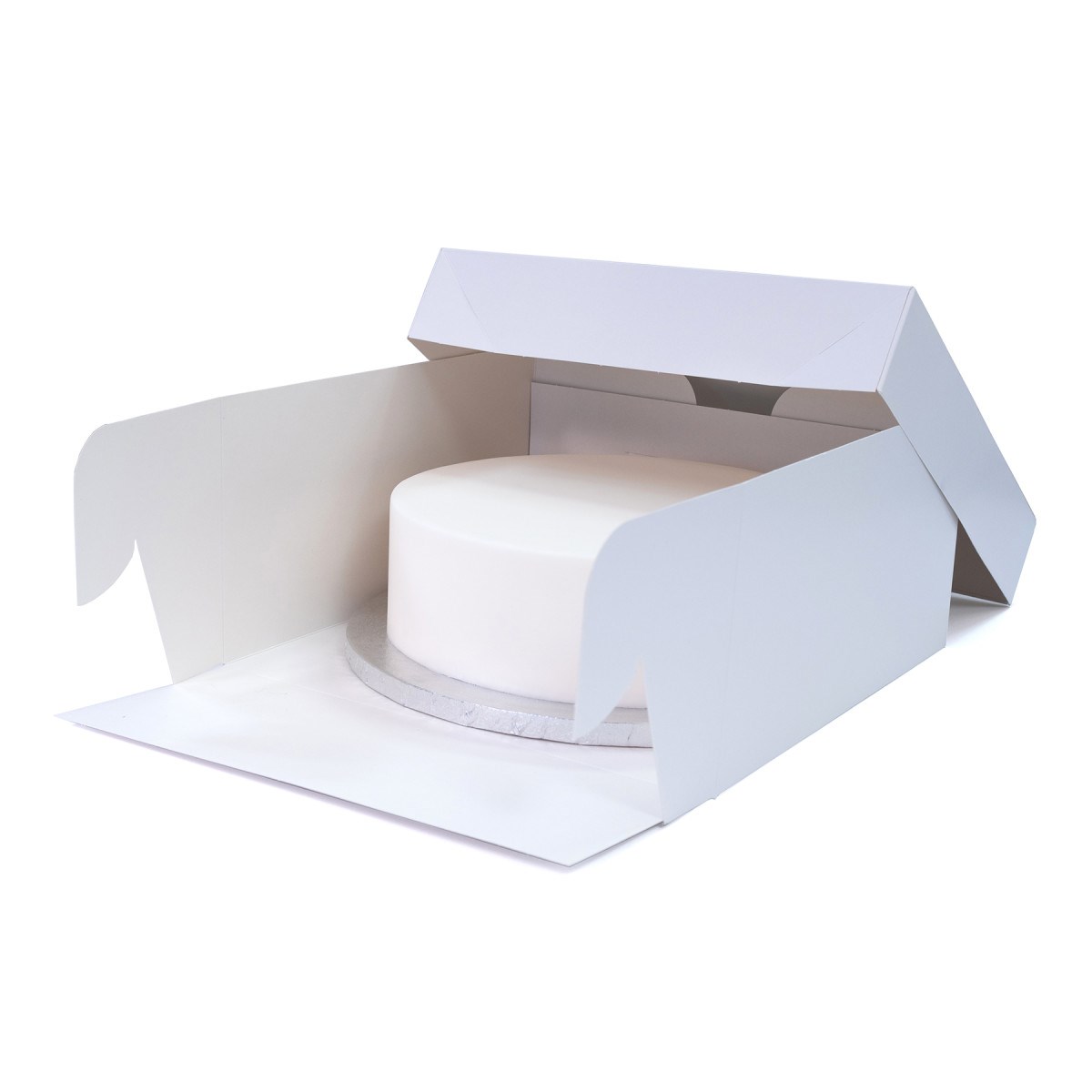 Standard White Cake Boxes & Lids - 14 inches