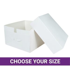 Standard White Cake Boxes & Lids 8"