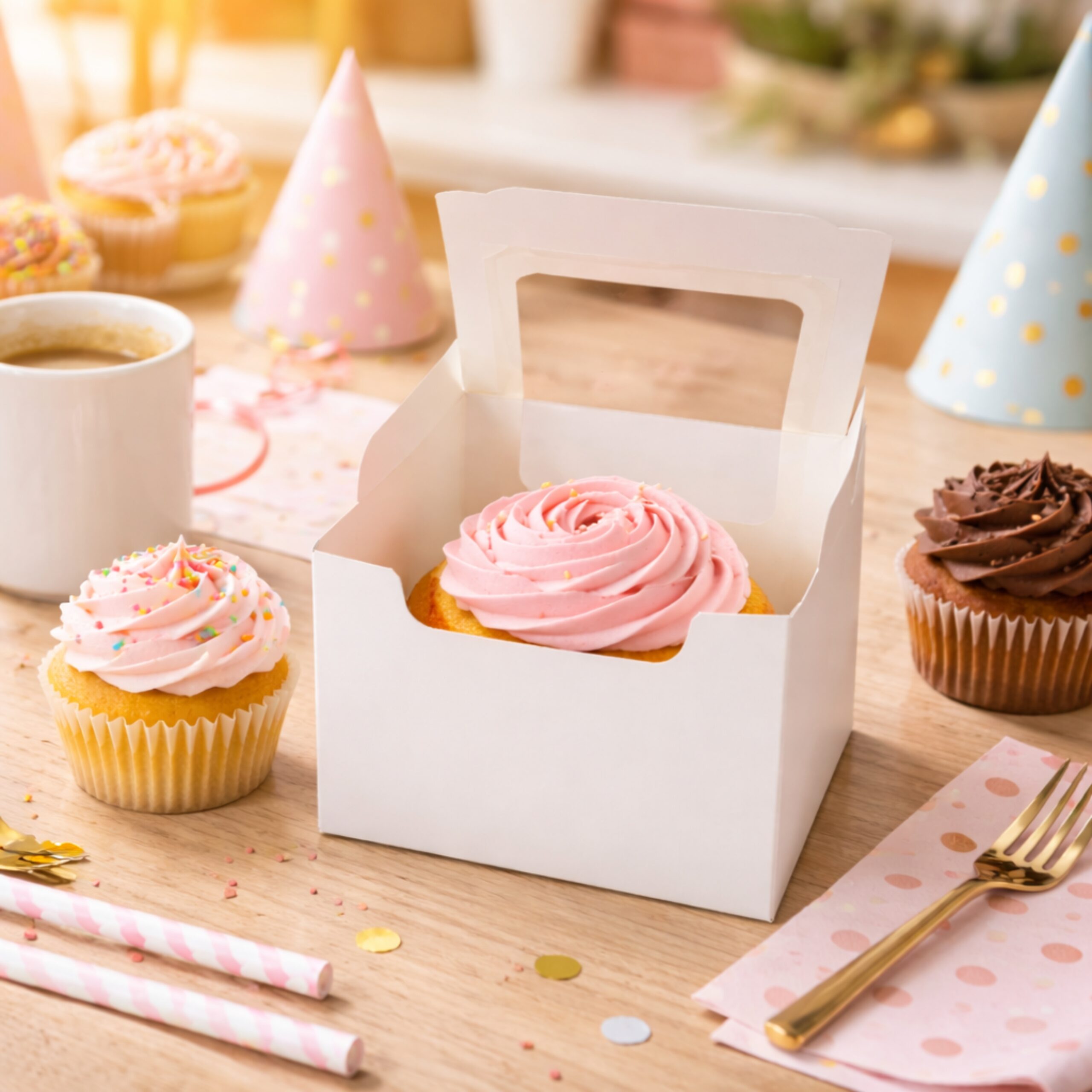 Premium White Cake Box