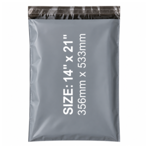 Grey mailing bags 14x21 inch