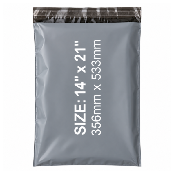 Grey mailing bags 14x21 inch