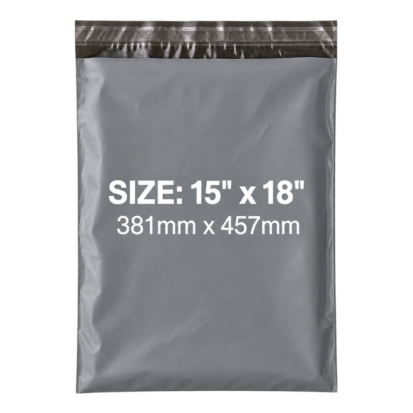 Grey Mailing Bags 15x18 Inch | Self-Seal Parcel Bags