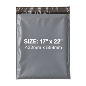 Grey Mailing Bags 17x22 Inch | Self-Seal Parcel Bags for Large Items