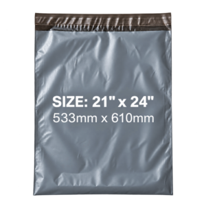 Grey Mailing Bags 21x24 Inch | Self-Seal Parcel Bags for Jumbo Items