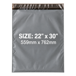 Grey Mailing Bags 22x30 Inch | Self-Seal Parcel Bags for Jumbo Items