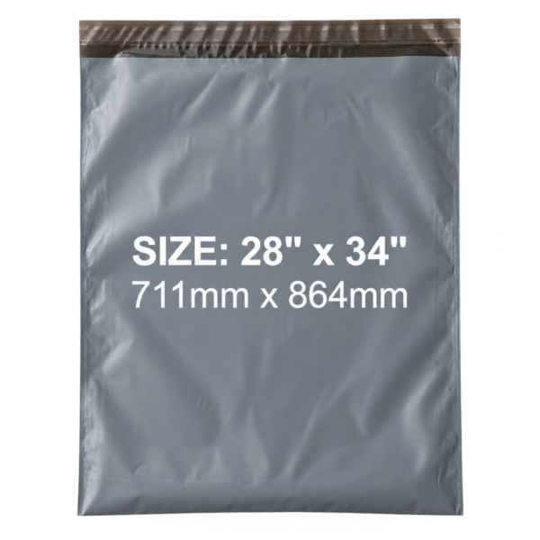 Grey Mailing Bags 28x34 Inch | Self-Seal Jumbo Parcel Bags