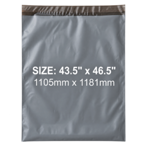 Grey mailing bag, very large size