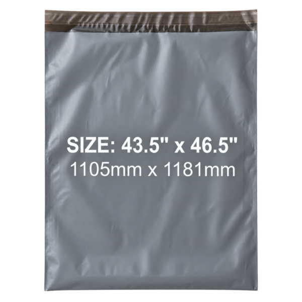 Grey mailing bag, very large size