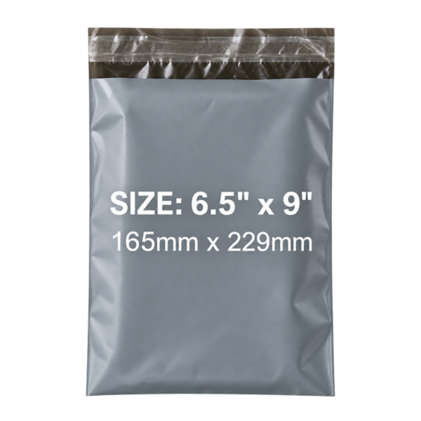 Grey Mailing Bags 6.5x9 Inch | Self-Seal Parcel Bags