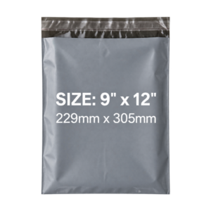 Grey Mailing Bags 9x12 Inch | Self-Seal Parcel Bags