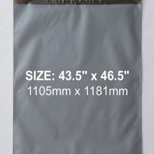Grey Mailing Bags 43.5x46.5 Inch | Self-Seal Extra Large Parcel Bags