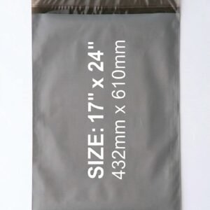 Grey Mailing Bags 17x24 Inch | Self-Seal Parcel Bags for Large Items