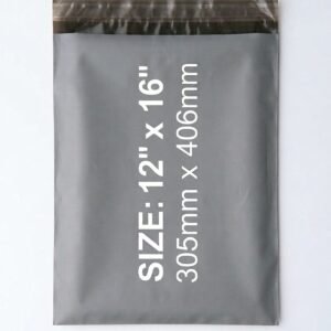 Grey Mailing Bags 12x16 Inch | Self-Seal Parcel Bags