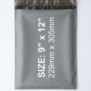 Grey Mailing Bags 9x12 Inch | Self-Seal Parcel Bags
