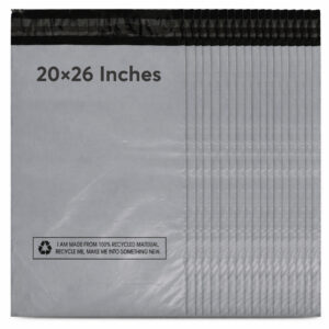 SAMZ Packaging 20x26 Inches, Grey Parcel Delivery Bags with Self-Seal Closure, Parcel Bags, Tamper Proof Packaging Bags for Vinted Shipping, Delivery, Mailing & Posting