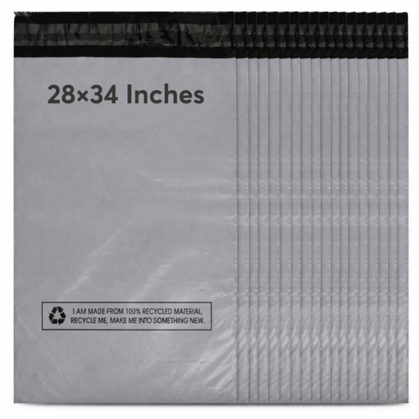 Grey Mailing Bags 28x34 Inch | Self-Seal Jumbo Parcel Bags - photo 2