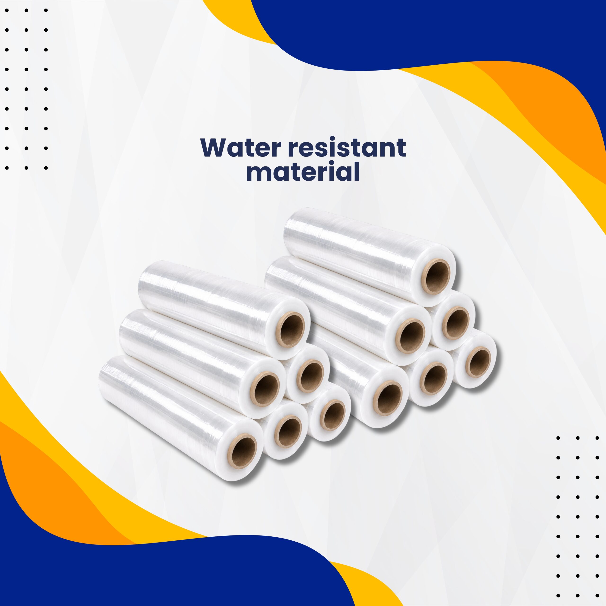 SAMZ Packaging Heavy Duty Transparent Pallet Wrap Roll, Clear Stretch Film for Pallet Wrapping, Strong Plastic Wrapping Film for Moving, Storage, Shipping & Warehouse Packaging