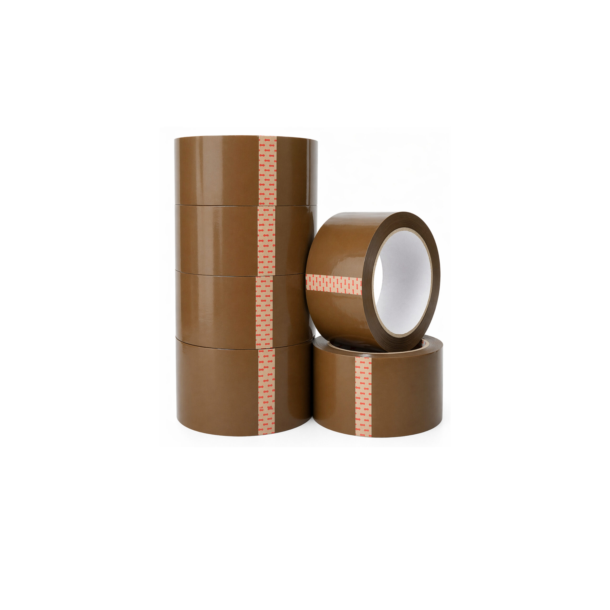 SAMZ Packaging Brown Packing Tape, Strong Adhesive Buff Packaging Tape, Heavy Duty Parcel Sealing Tape for Boxes, Shipping, Moving