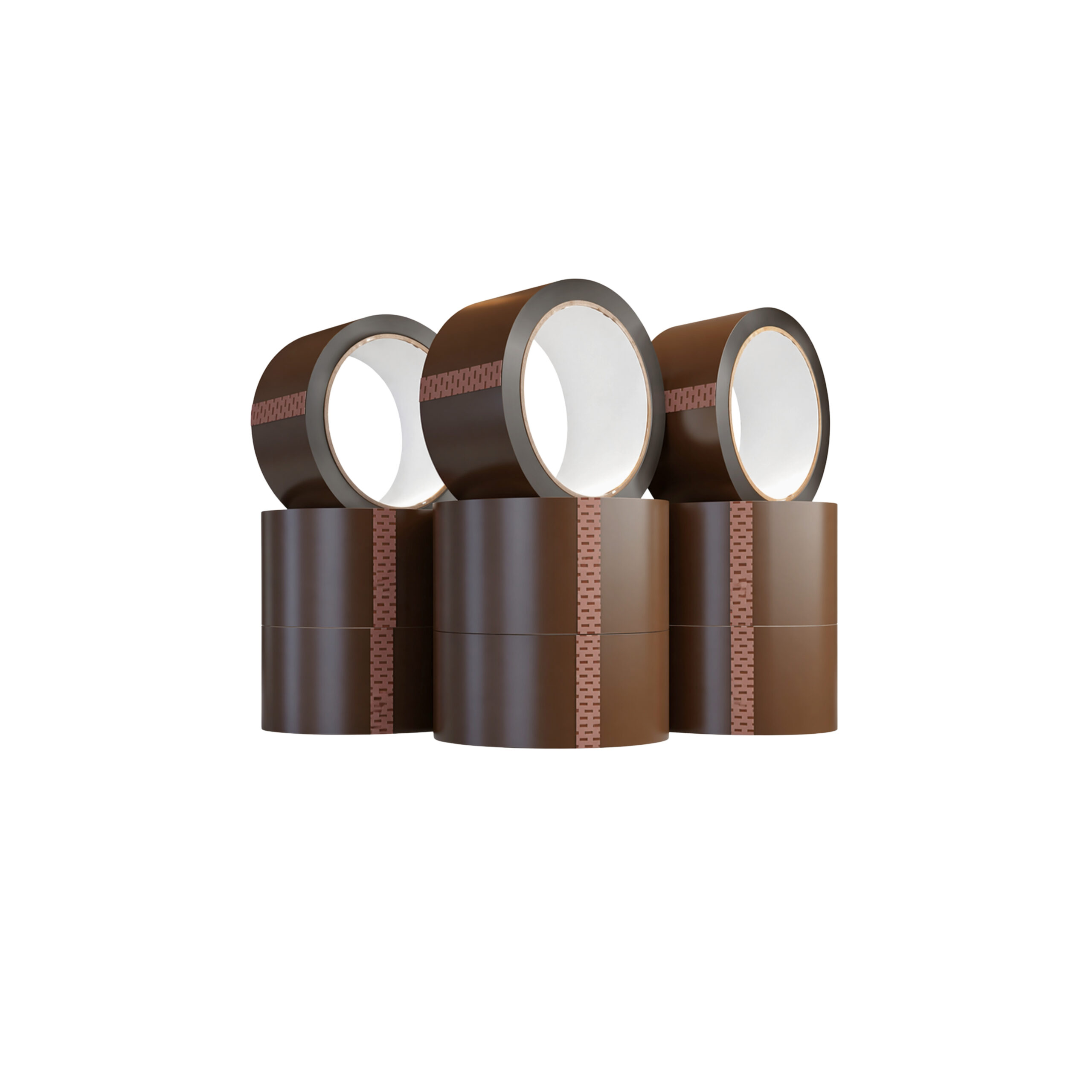 SAMZ Packaging Brown Packing Tape, Strong Adhesive Buff Packaging Tape, Heavy Duty Parcel Sealing Tape for Boxes, Shipping, Moving