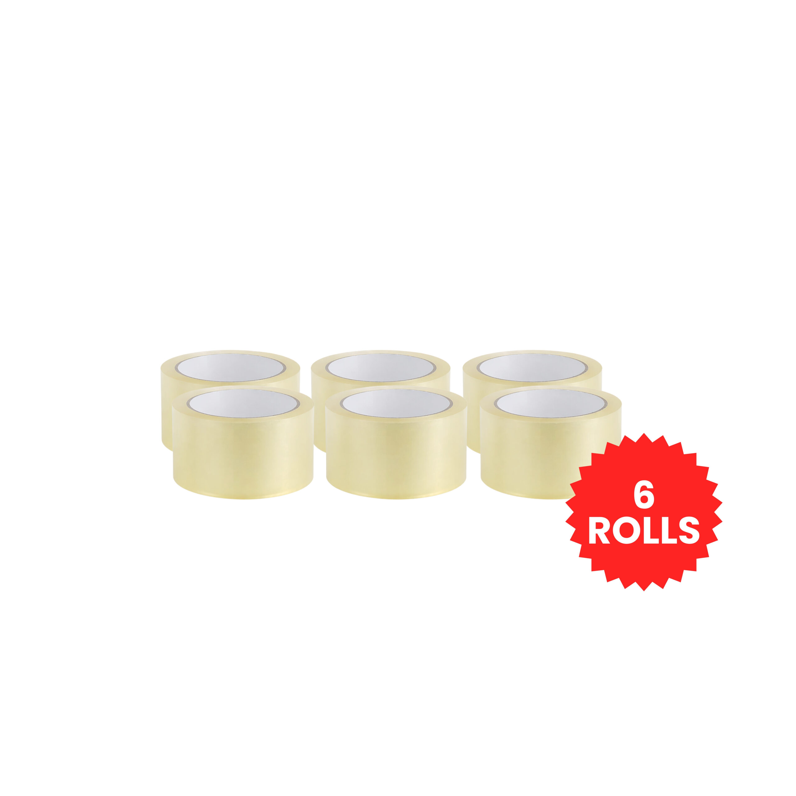 SAMZ Packaging Clear Packing Tape, Strong Transparent Packaging Tape for Parcel Sealing, Heavy Duty Plastic Tape for Boxes