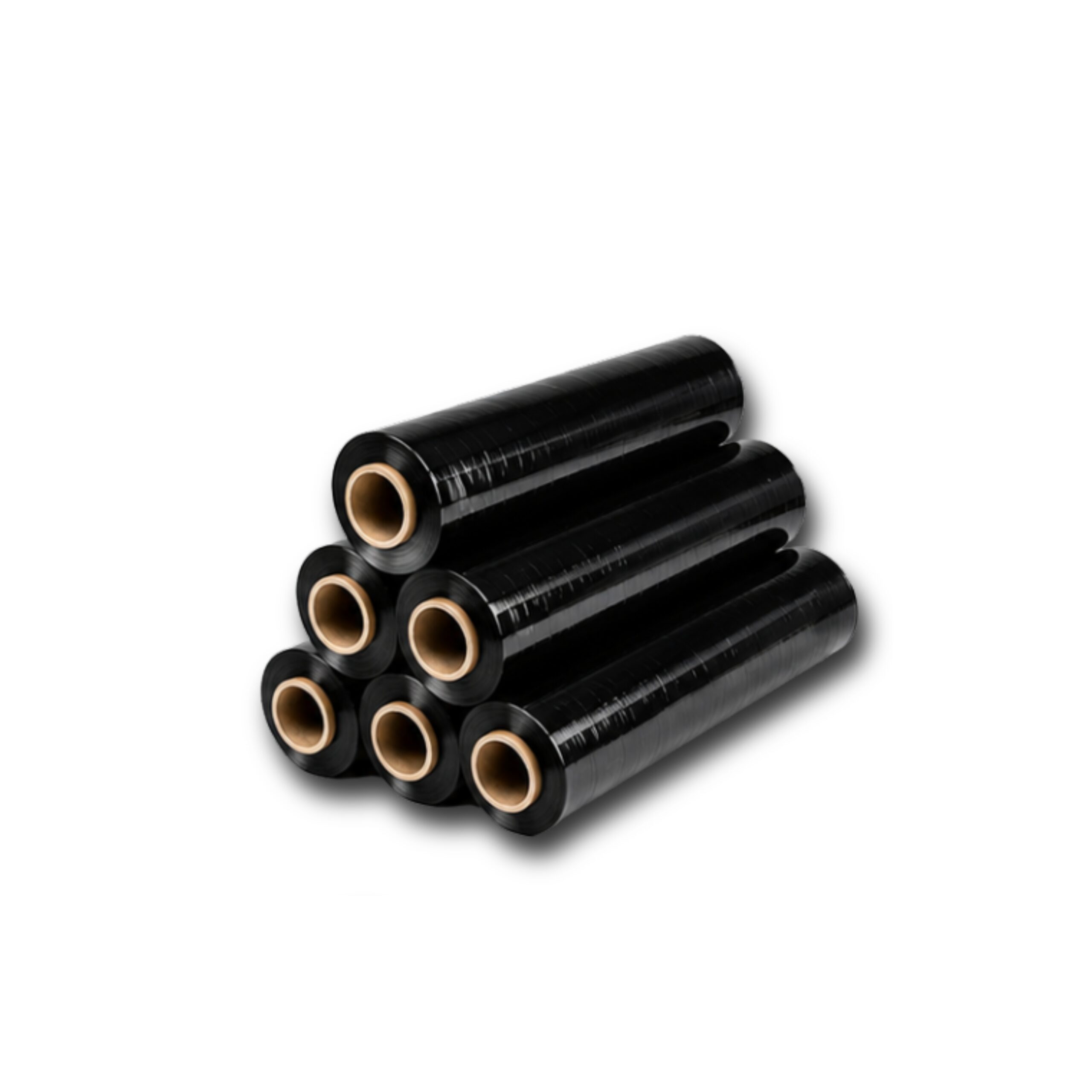 SAMZ Packaging Heavy Duty Black Pallet Wrap Roll, Black Stretch Film for Pallet Wrapping, Strong Plastic Shrink Wrap for Moving, Storage, Shipping & Warehouse Packaging